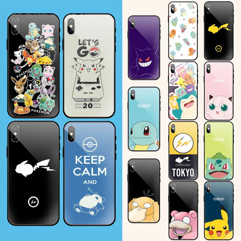 

For iPhone 11 pro XS MAX 8 7 6 6S Plus X 5 5S SE XR case Pocket Monsters Phone Case Cover Shell
