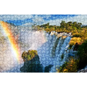 

Educational Learning Assembling Game Toys 1000pcs DIY Mountain Waterfall Puzzle Mini Intelligent Educational Toy