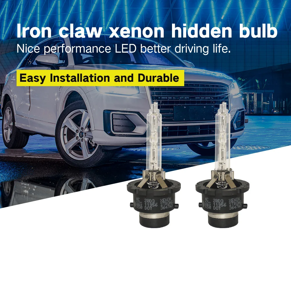 Automotive xenon lamp, hid headlamp D2S hid headlamp 4300k 6000K high brightness white light vehicle lamp 1 pair 55w xenon hid kit xenon h7 h4 h1 h3 h8 h10 h11 h13 880 h27 9004 9005 9006 9007 4300k 6000k 8000k 35w hid xenon kit