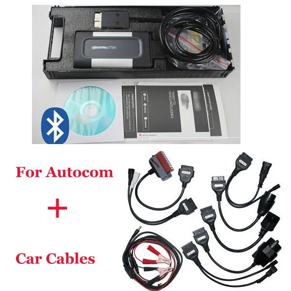 

2019 Free by dhl Latest OBDII SCANNER CDP Pro plus For Delphi ds150e Autocom Car diagnostic tools Scanner with car 8pcs cables