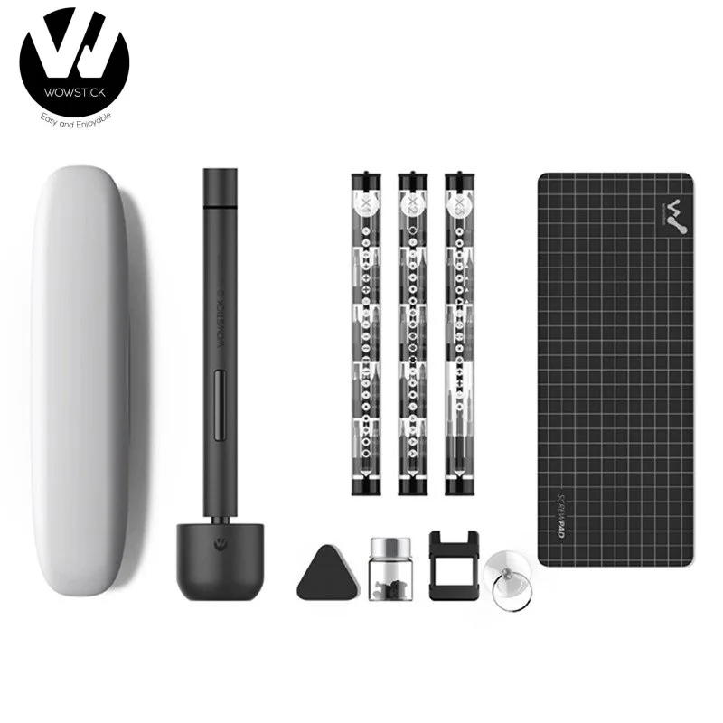 Электрическая отвертка Wowstick 1F + 64 в 1 Аккумуляторный литий ионный светодиодный