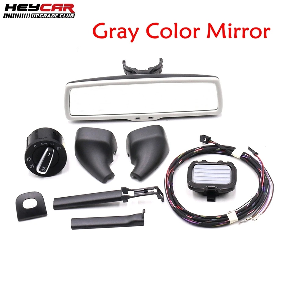 Auto headlight switch+Rain Sensors Wiper Sensor Kit+Anti Rearview Mirror For VW Tiguan Jetta