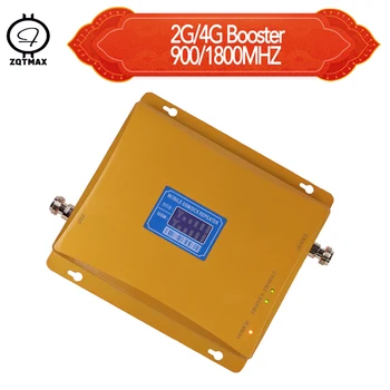 

ZQTMAX 900 1800 dual band gsm signal booster 2g 4g lte Cellular Amplifier 65dbi GSM DCS Repeater