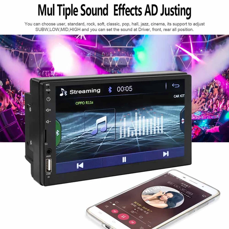 

2 Din 7 Inch Inch Touchable Screen Car Auto Radio Video Stereo Player Bluetooth Mp5 Player