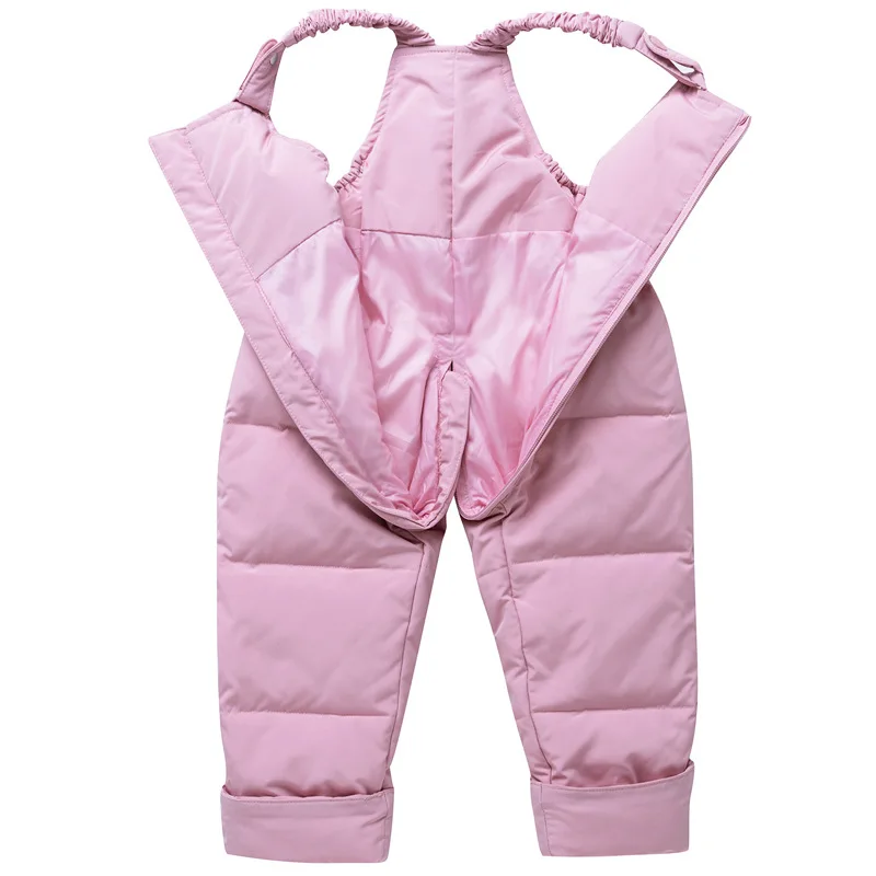 Русский зимний утепленный детский зимний комбинезон, комплект одежды из 90% утиного пуха, штаны-куртка для маленьких девочек, пальто для мальчиков верхняя одежда