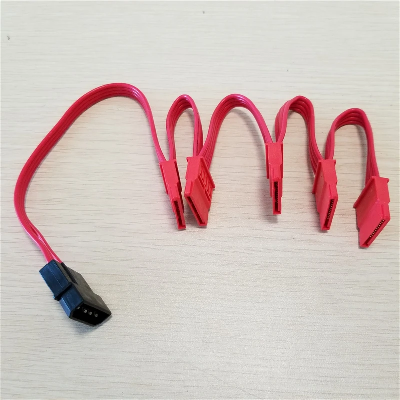 Кабель питания с 4-контактным разъемом IDE Molex на 5-портовый 15 pin SATA провод 18AWG для