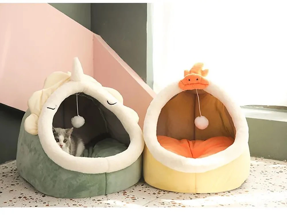 Sweet Cat Bed Warm Basket Cozy Kitten Lounger Cushion