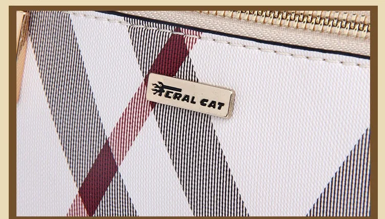 FERAL CAT 2020 New Simple Ladies Design High Quality Genuine Bags Clutch Wallet Fashion Dollar Price Long Purse Card Hol43