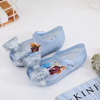 

Mini Melissa Ultragirl 2020 Original Girl Jelly Sandals Butterfly Knot Kids Sandals Children Beach Shoes Non-slip Melissa