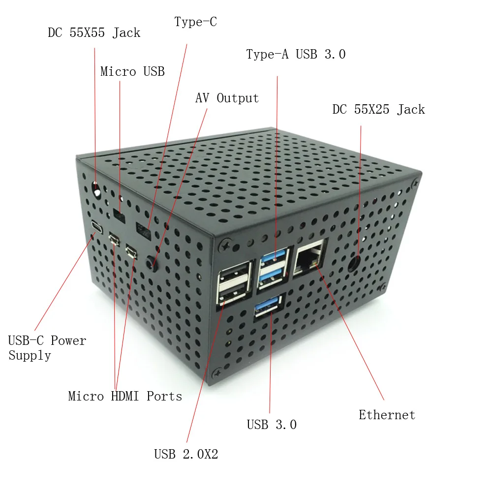  Raspberry Pi 4 Modell B 25 zoll SATA HDD/SSD Lagerung Expansion Board x825 USB3.1 Mobile Festplatte