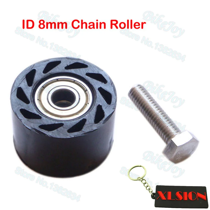 8mm Id Chain Pulley Roller Tensioner For Mini Pit Dirt Motor Trail Bike