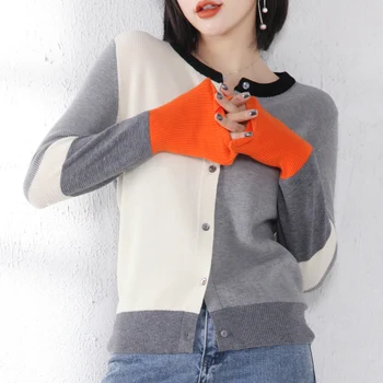 

Women long sleeve cardigan cashmere sweater knit coat women high quality sweater women cardigan