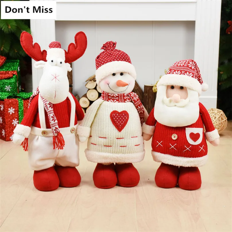 Праздничный стол, декор для окон, рождественские фигурки, куклы, рождественские украшения для дома, свадебные подарки, УБИРАЮЩАЯСЯ игрушка Navidad