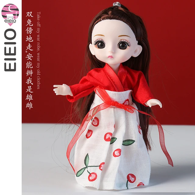 EIEIO Chinese style 1/12 bjd dolls for girls dress ancient costume clothes Kawaii Soft  interactive Toys for KIDS children  Gift BABY04
