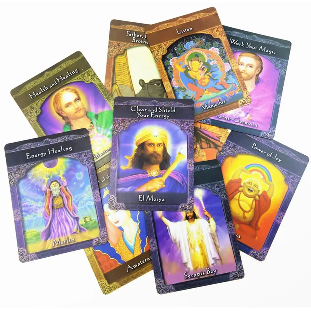

High Quality 44pcs Ascended Mastersed Cards Tarot Cards Full English Board Games Cards For Friends Family Party Game