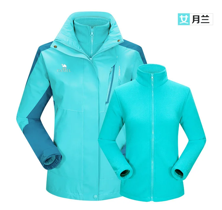 Hero Camel Открытый комплект из двух предметов WO мужской GORE-TEX куртка три в одном зима настраиваемый Альпинизм мужской большой размер