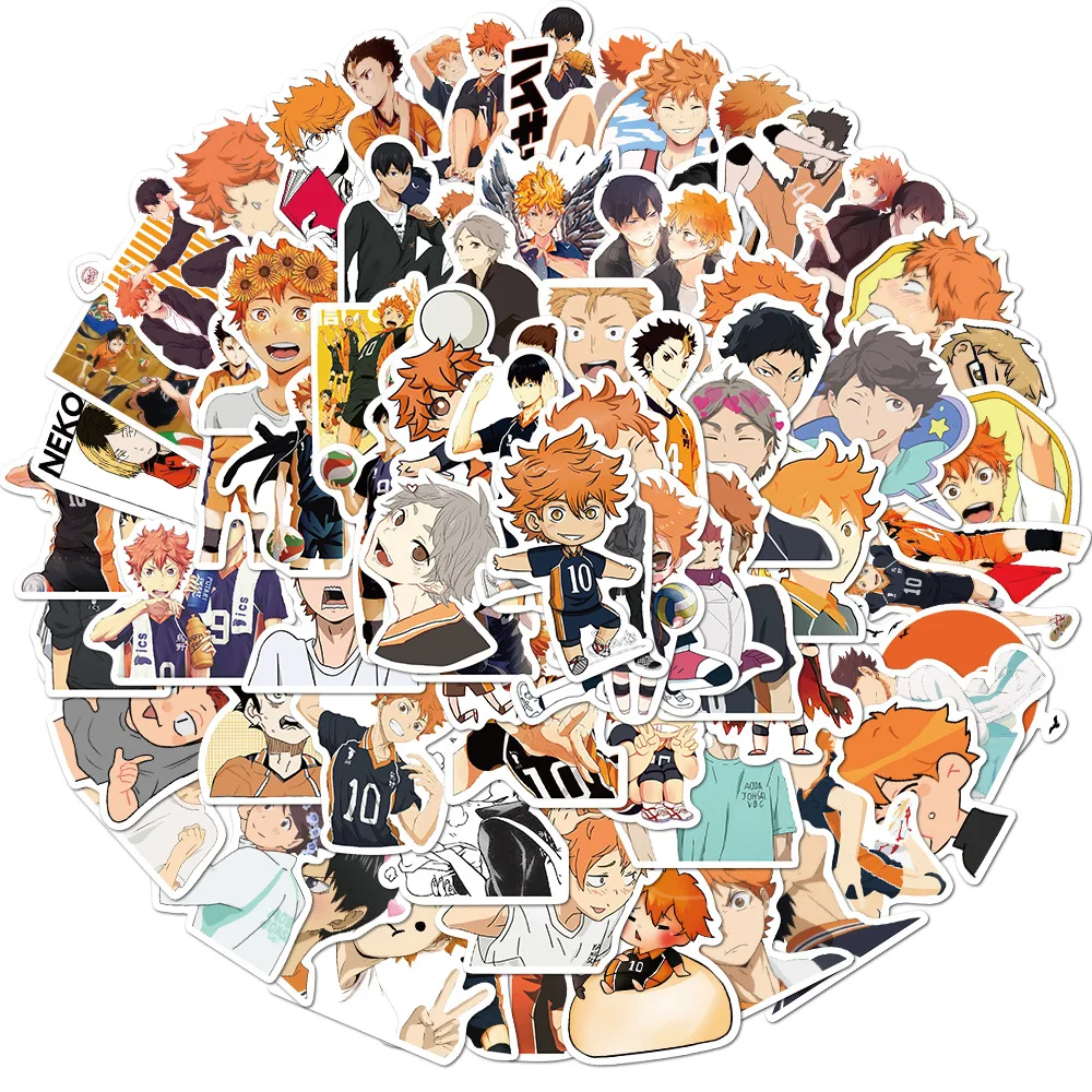 102 шт. Япония новинка аниме Haikyuu водонепроницаемая наклейка Draw Bar Box ноутбук чашка