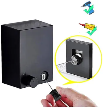 

Portable Stainless Steel Retractable Clothesline Indoor Outdoor Laundry Hanger Clothes Dryer Organizer Clothes Drying Rack Rope