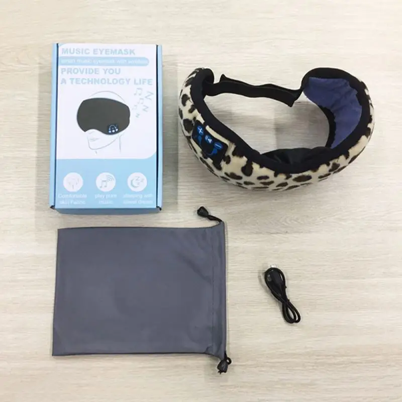 Маска для сна, Bluetooth 5,0, беспроводные наушники, моющиеся, свободные руки, музыка, путешествия, офис, спящая гарнитура, покрытие для глаз, оттенки+ микрофон