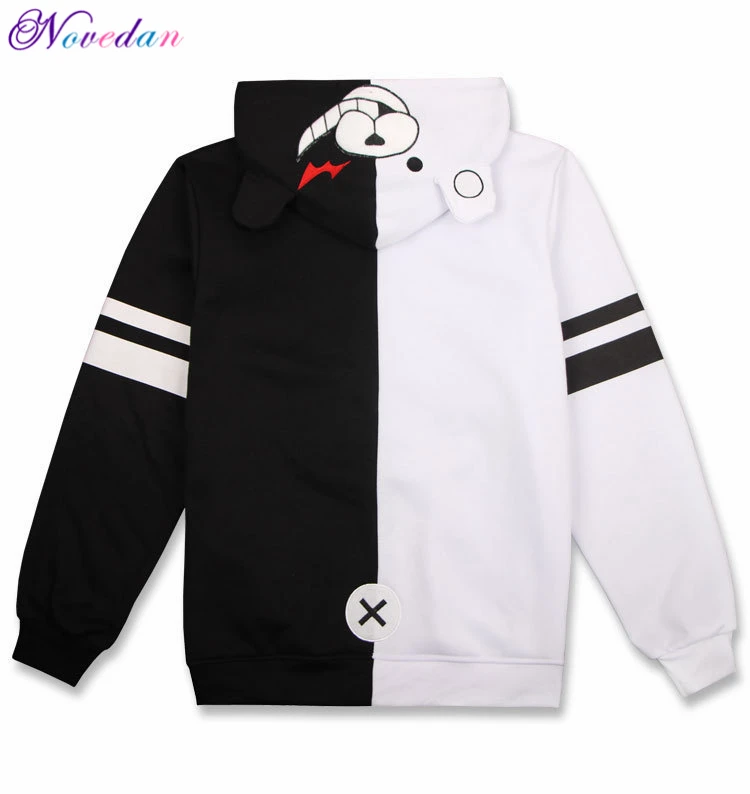 Novedan Anime Danganronpa Monokuma Cosplay Costume Unisex Hoodie Sweatshirt Hooded Black White Bear Long Sleeve Daily Casual Coat Jacket -Zentai shop online H1111c9d2aac6484282d5f9ab229f4465o.jpg