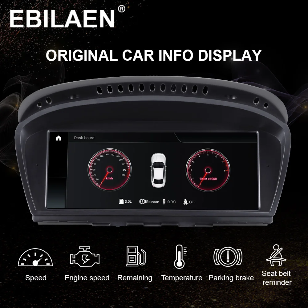 Sale EBILAEN Android 9.0 Car DVD GPS Player for BMW 5 series E60 E61 E62 E63 3 series E90 E91 CCC/CIC Navigation AutoRadio Multimedia 3