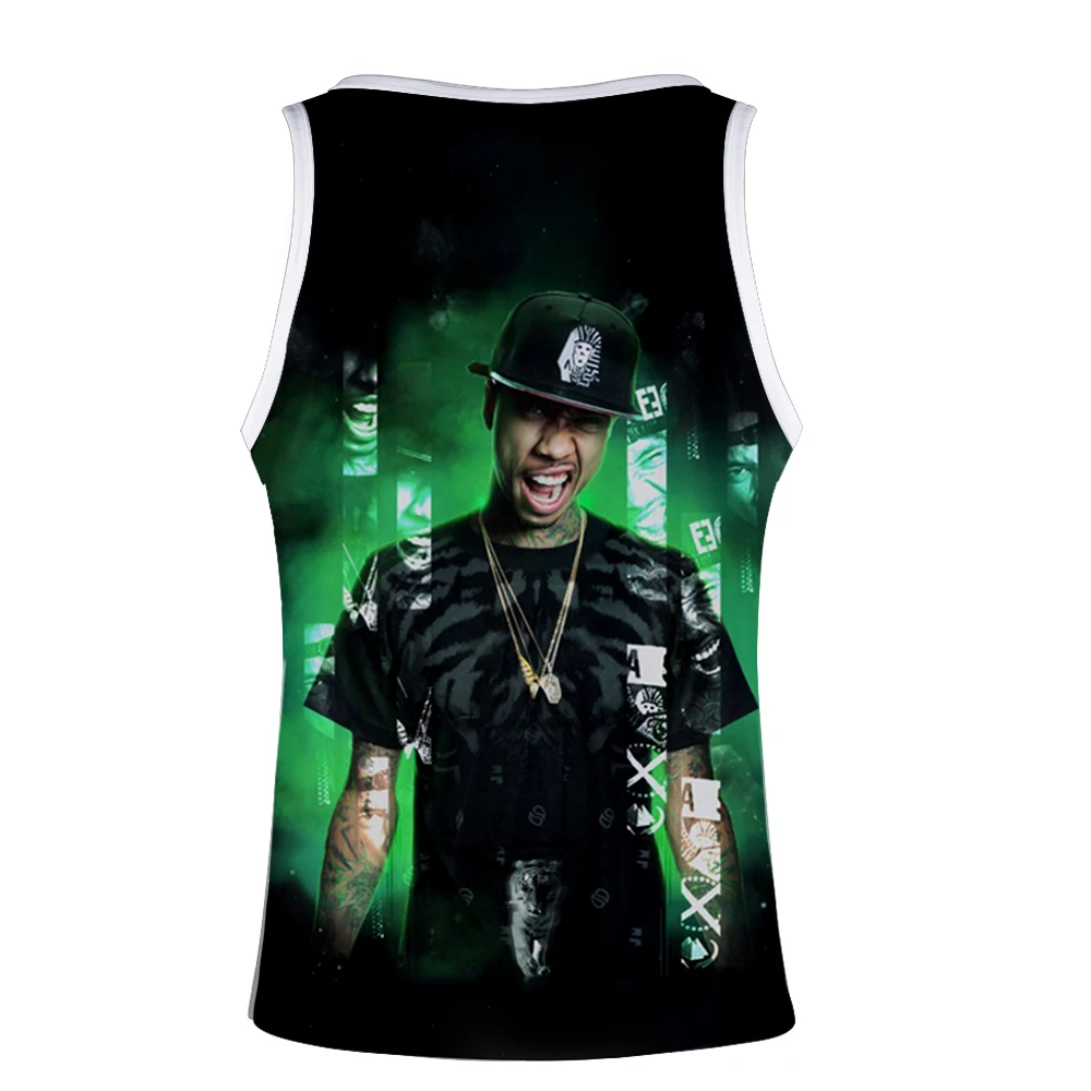 Новинка,, Tyga, 3D принт, топы, женские, мужские, летние, крутые, без рукавов, жилет,,, Повседневная Уличная одежда