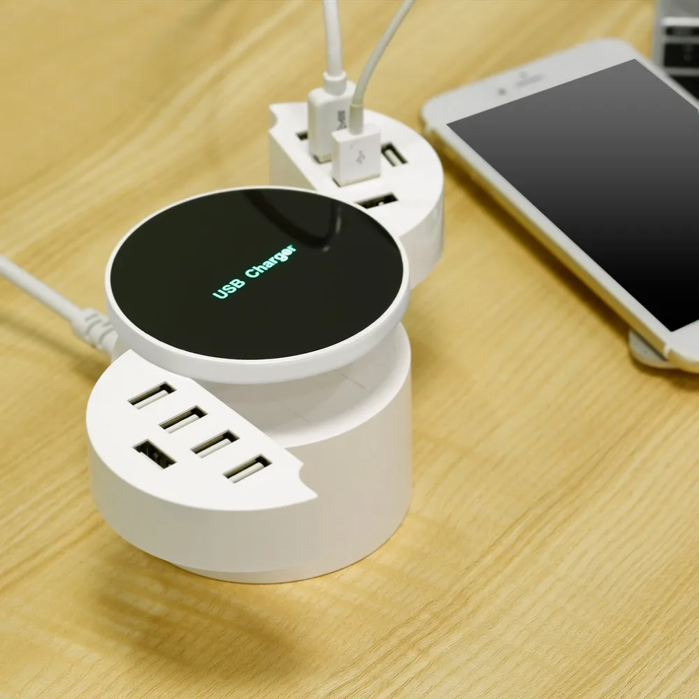 10 usb портов 5 В/8A USB зарядное устройство многопортовое зарядное устройство настенное дорожное домашнее зарядное устройство для usb-устройств огнестойкое