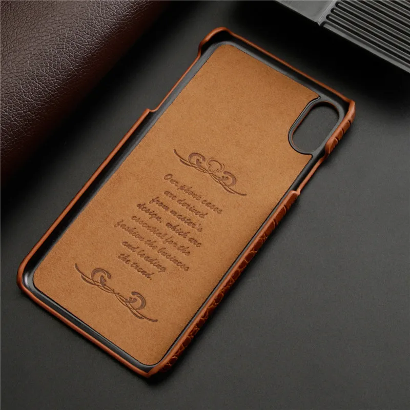 BestNull первый слой коровьей крокодиловой кожи линии задняя крышка чехол для iPhone XS смартфон