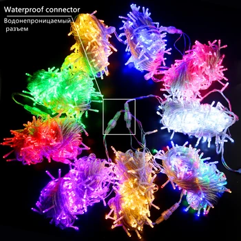 

Outdoor Waterproof Euplug LED String Lights for Xmas Garland Party Wedding Decoration Christmas Fairy Guirnalda Luces Exterior