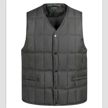 Men Waistcoat Middle-aged Cotton Vest Autumn And Winter Waistcoat Thick Large Size Daddy Clothes Wear Vest
