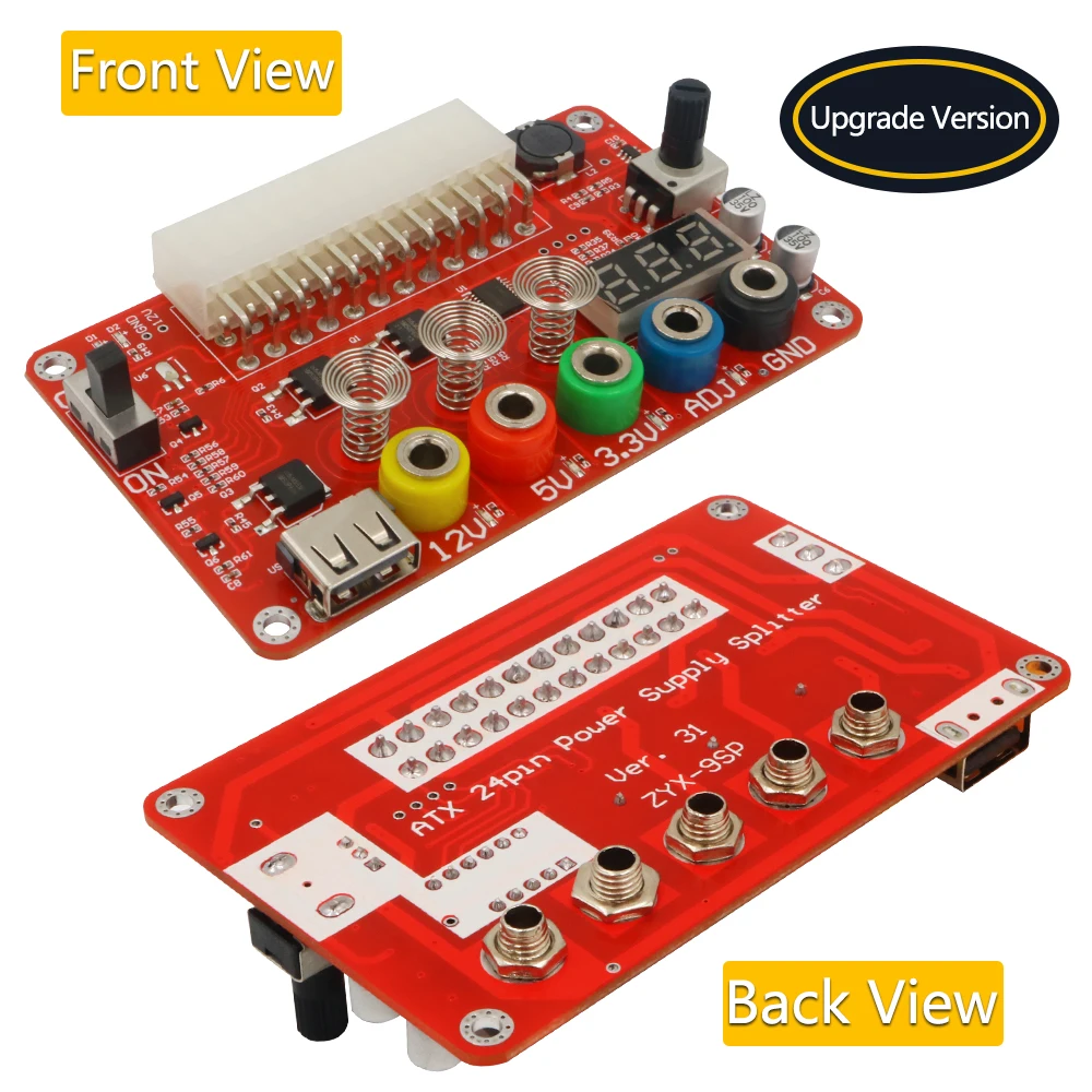 ATX Power Supply Breakout Board with ADJ Touch Sensor Switch, Acrylic Case Kit, Output Voltage Module (3.3V/5V/12V) Description Image.This Product Can Be Found With The Tag Names ATX Power Supply Module24Pin Power BoardTouch Sensor SwitchAcrylic Housing KitPower Supply Board