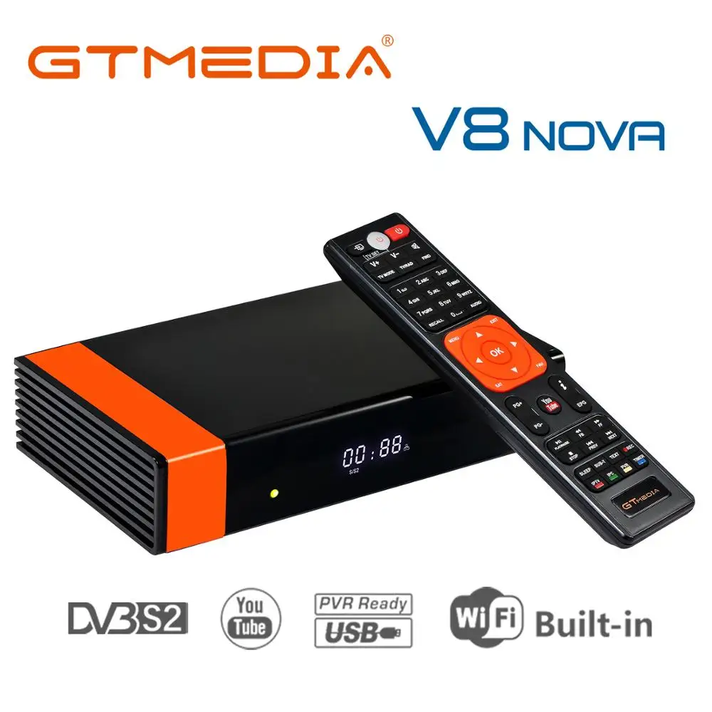 GTmedia V8 Nova1080P HD DVB S2 спутниковый ТВ приемник встроенный WI FI Мощность от Freesat супер