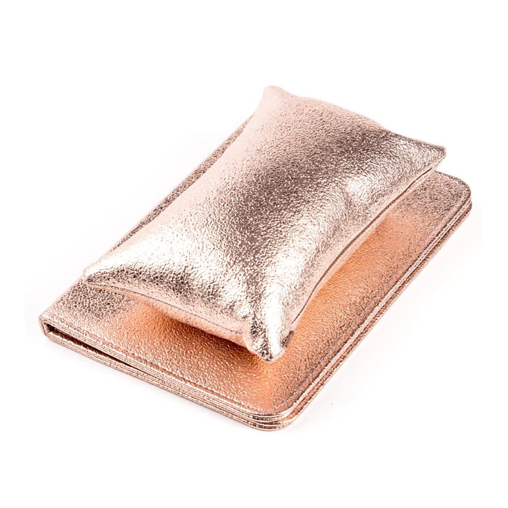 Manicure Tool Nail Art Wrist Washable Pillow With Cushion Professional Folding Holder Solid Soft Hand Rests PU Leather | Красота и