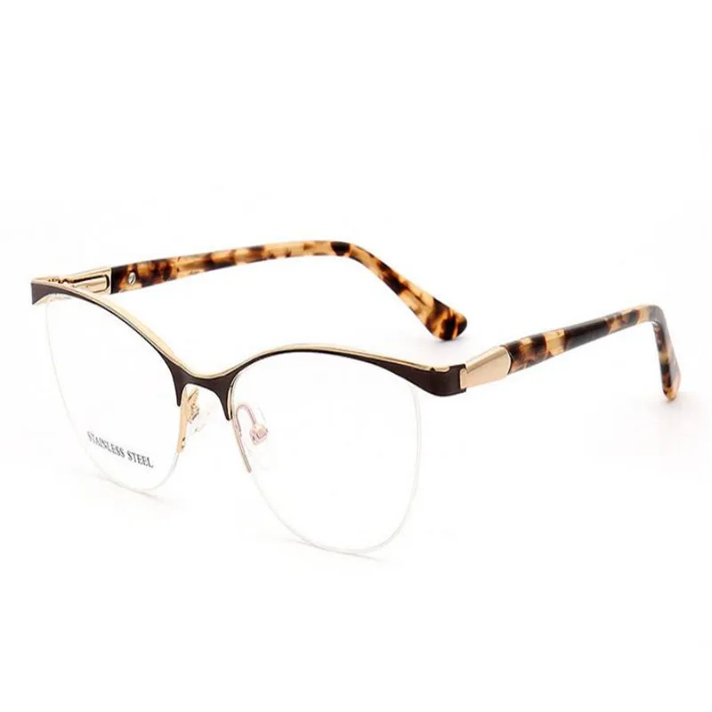 MONGOTEN прогрессивные Мультифокальные линзы оптические очки унисекс модные полуобода из нержавеющей стали дальнозоркость очки для чтения; оправа