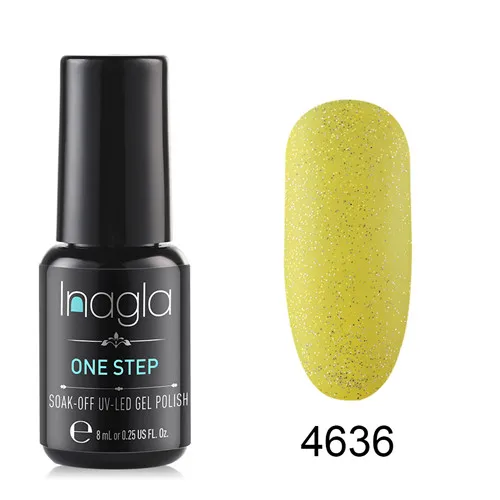 4636 Inagla матовый Гель-лак one step УФ светодиодный био-Гели Soak Off Гель-лак для маникюра 3 в 1 нейл-арта Лаки ручка Гибридный наконец гель Краски - Цвет: 4636