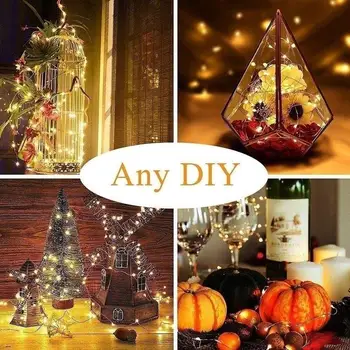 

LED Fairy String Lights 12 Mode 5M/10M Music Lights String Party Wedding Home Decoration Beautiful USB Lamp String