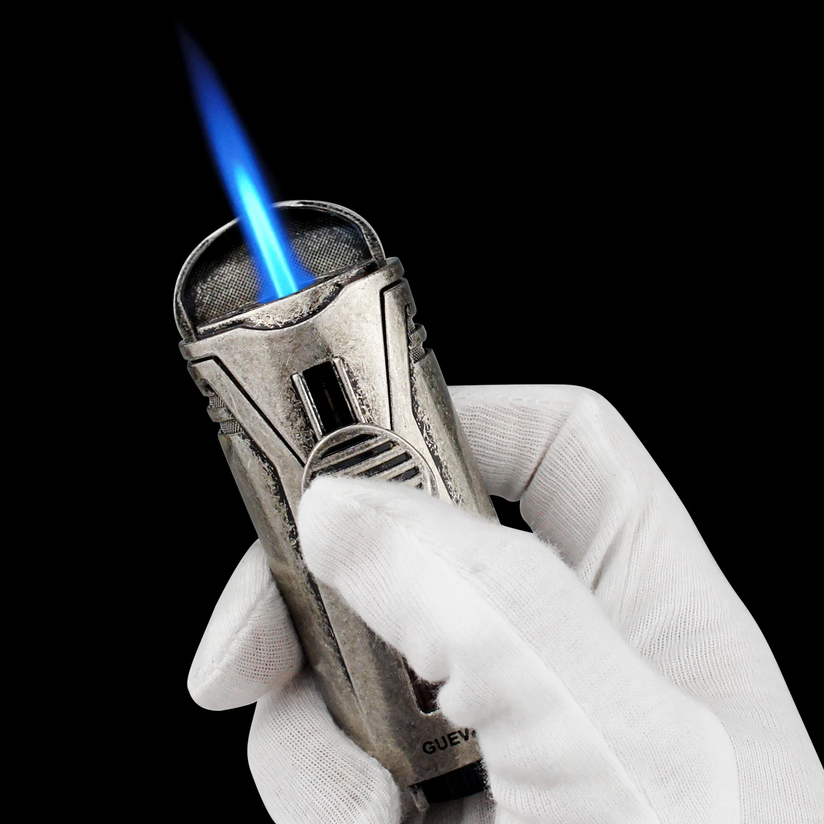 Guevara Metal Windproof Mini Pocket Cigar Lighter Jet Flame Torch Cigarette Lighters With Cigar