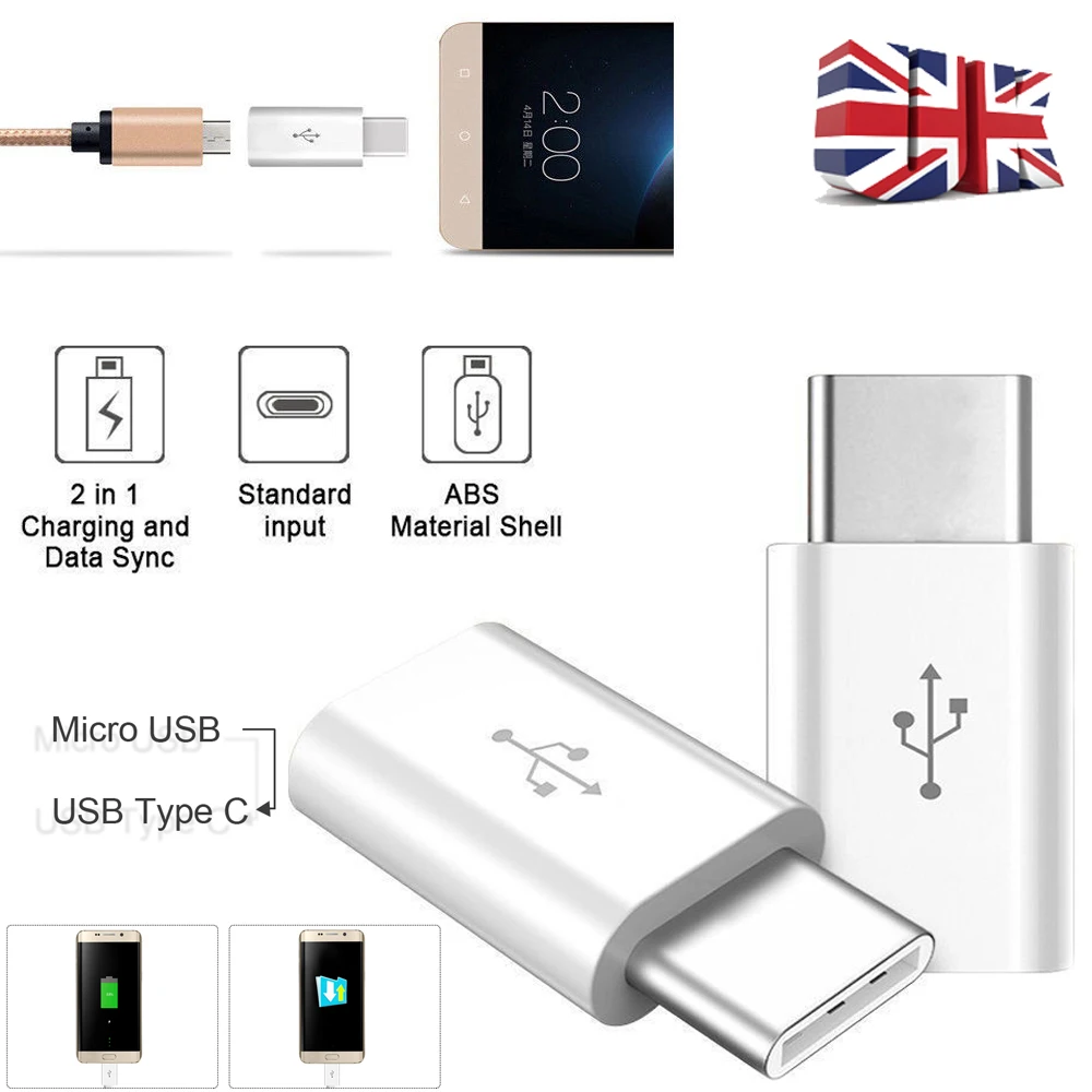 Мини USB адаптер с C на Micro конвертер кабель типа 3 1 для Macbook Samsung S8 Huawei P10 P9 OTG