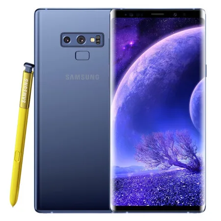 Мобильный телефон samsung Galaxy Note9 N960U, 128 Гб ПЗУ, 6 ГБ ОЗУ,, LTE, четыре ядра, 6,4 дюймов, двойной, 12 МП, NFC, Snapdragon 845