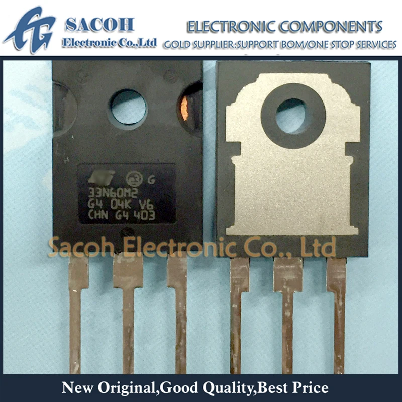 10 шт./лот STW33N60M2 33N60M2 или STW33N60DM2 33N60DM2 STW33N60 33N60 TO-247 26A N-channel 600V Power MOSFET | Электронные