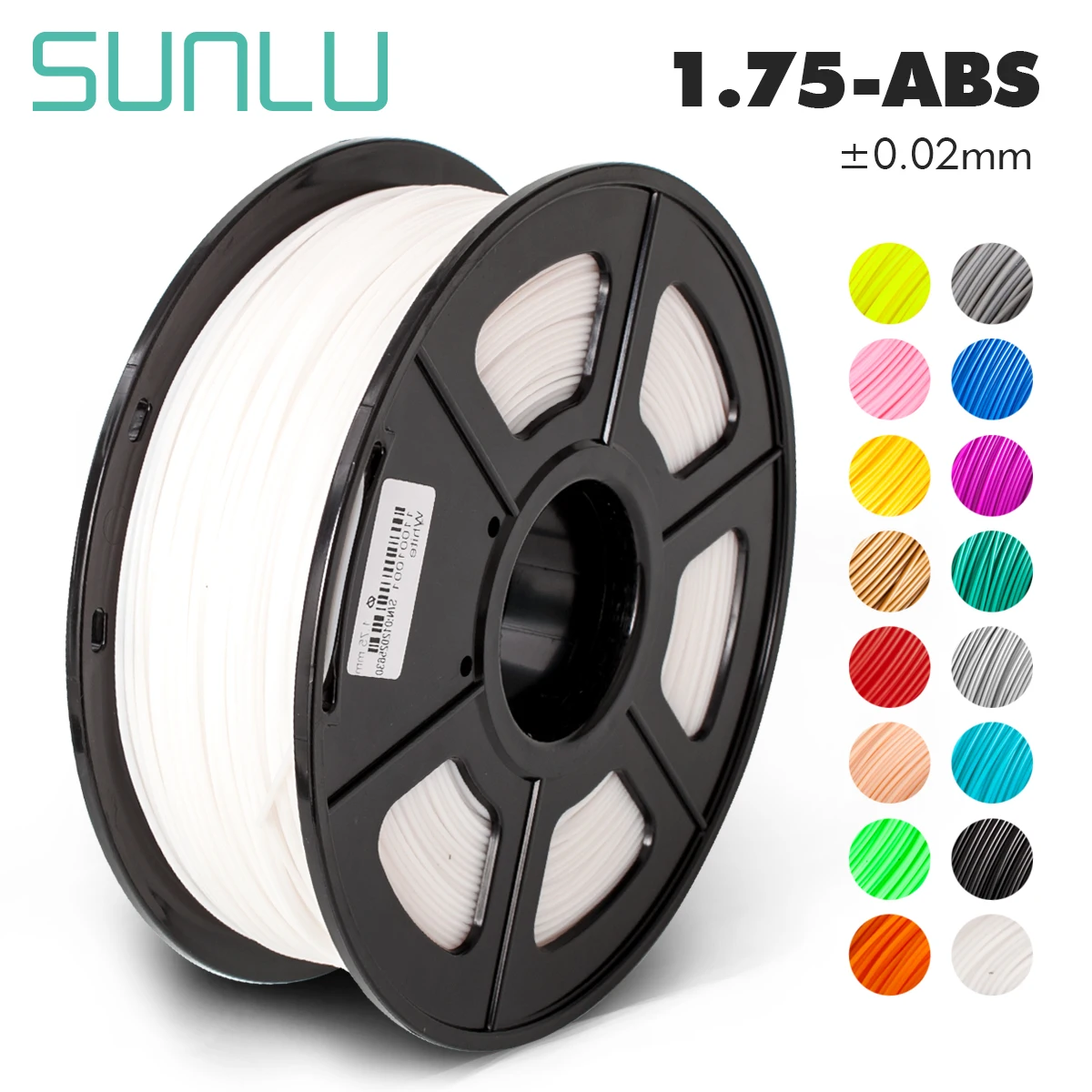 

Sunlu ABS filament for 3D Printer 1kg/2.2lbs with Spool 3D ABS consumables for 3d educational printing