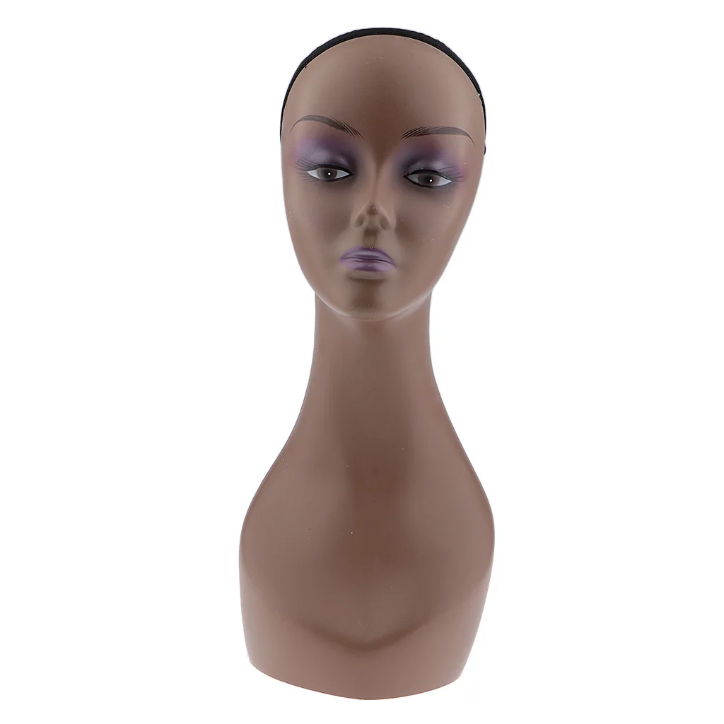 Female Mannequin Manikin Model Head Wig Cap Jewelry Hat Display Holder Stand Wig Stand Training Head for Beauty Salon