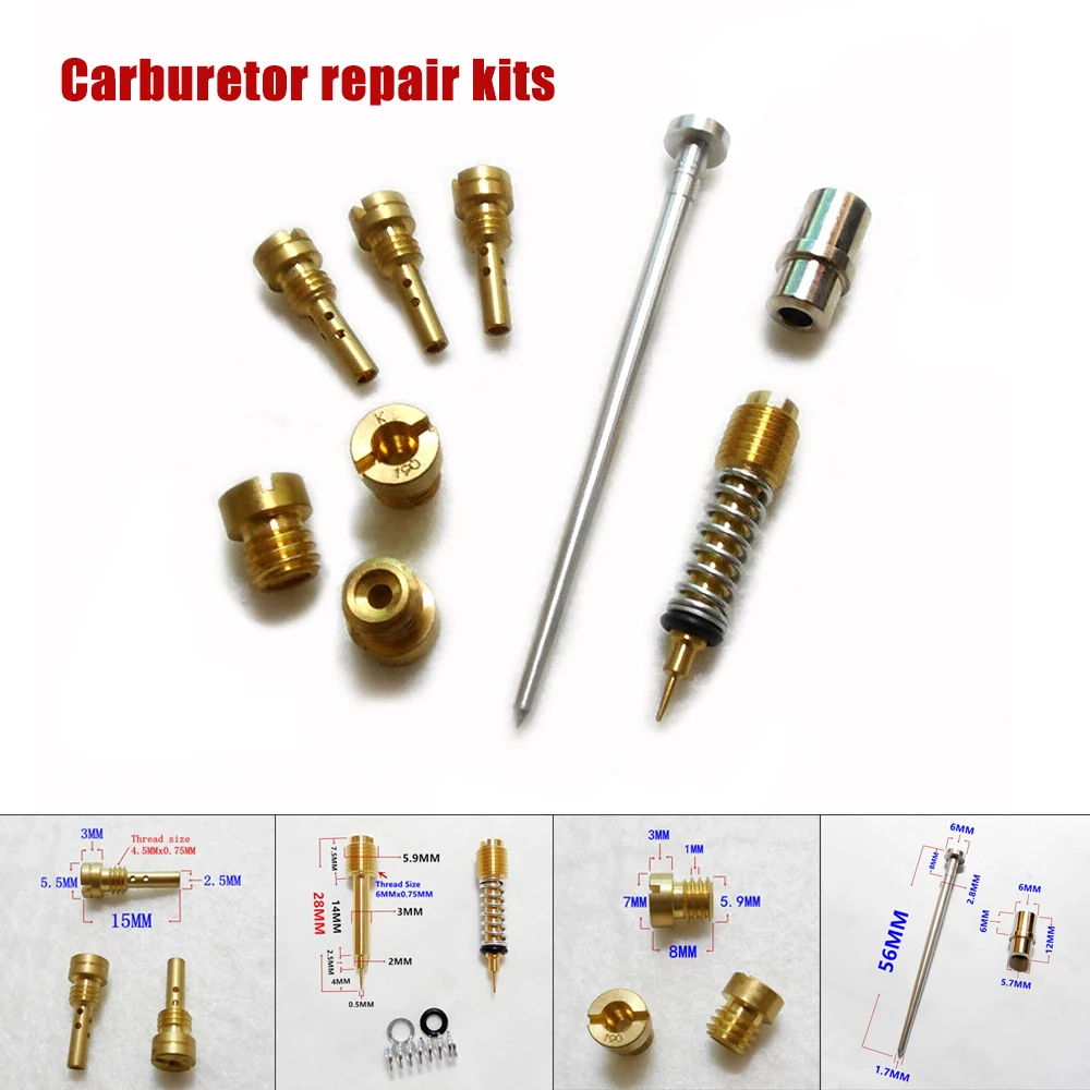

Carburetor Carb Repair Kit For SPORTSTER XL 883 XL883 (CV Type) XLH883 Main Jet + Pilot Jet Rebuild Kit replacement accessories