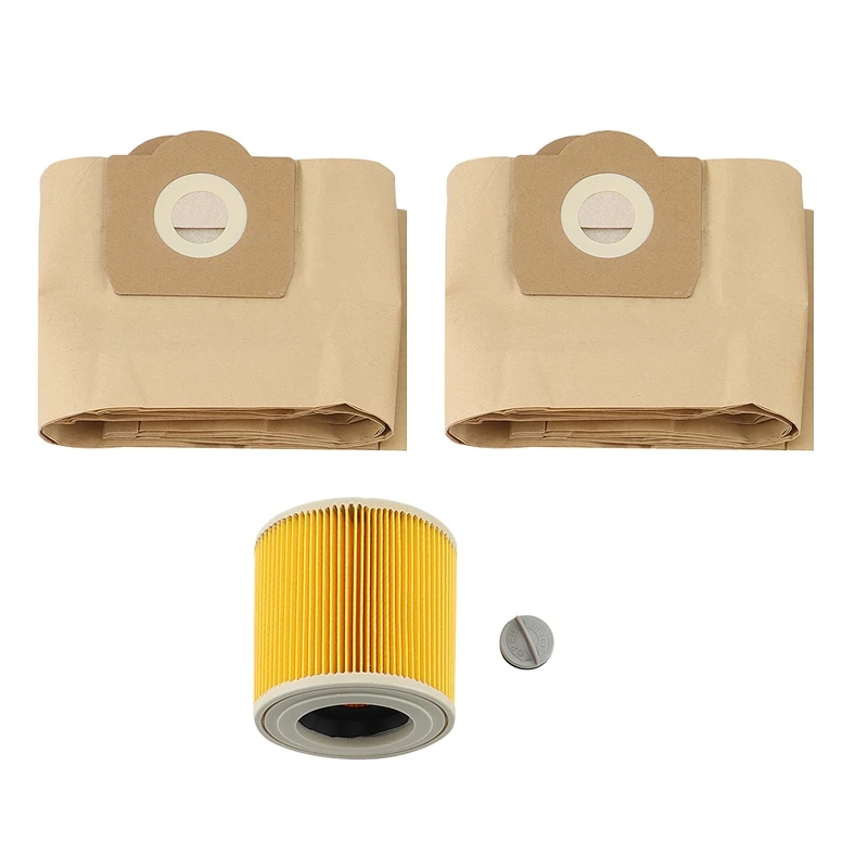 5X Dust Bag 1X Filter For KARCHER WD3200.WD3300 A2204 A2656 Vacuum Cleaner | Бытовая техника