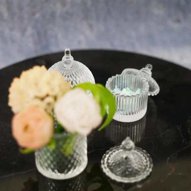 1:6 doll house mini model furniture accessories Glass texture candy jar 2