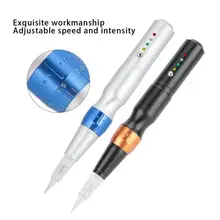 Semi-Permanent Microblading Needle Tattoo Machine Eyebrow Lips Eyeliner Makeup Tools Body Arts Tattoo Supplies US Plug 110-240V