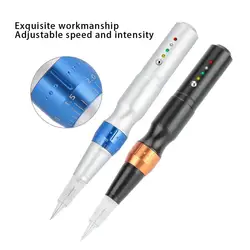 Semi-Permanent Microblading Needle Tattoo Machine Eyebrow Lips Eyeliner Makeup Tools Body Arts Tattoo Supplies US Plug 110-240V