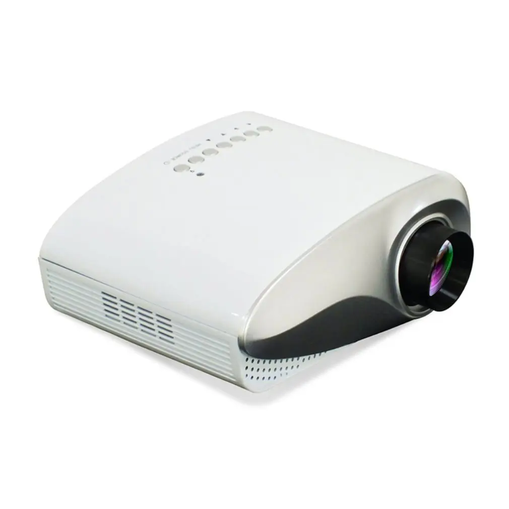 Белый мини домашний кинотеатр 1080P 3D HD светодиодный мультимедийный проектор для домашнего кинотеатра USB VGA HDMI tv