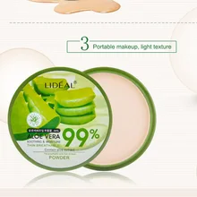 Натуральный алоэ вера прессованная пудра увлажняющее средство для макияжа отбеливающий Гладкий тональный Крем тональный крем CLA88