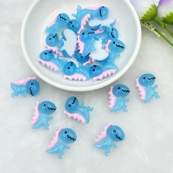 

10Pcs/lot New resin Mini night light dinosaur Flat back Cabochon Scrapbooking Hair bow Center Embellishments DIY Accessories C87